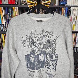 Post Malone Concert Sweatshirt Posty Co. Gray 2019 Hollywoods Bleeding Medium